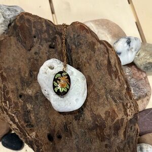 Vintage Cloisonné Necklace.